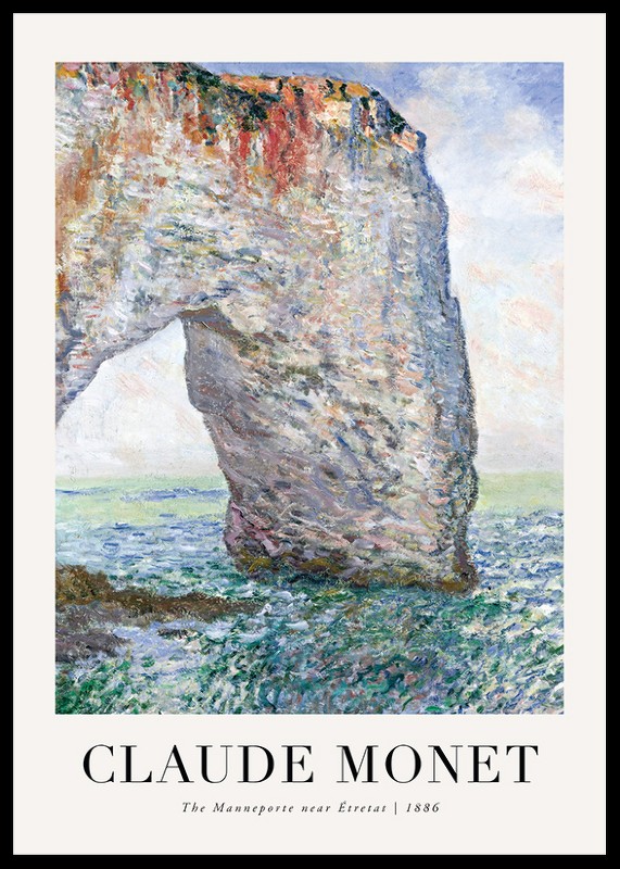 The Manneporte 1886 By Claude Monet-0