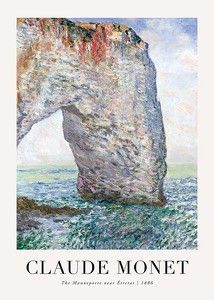 The Manneporte 1886 By Claude Monet-1