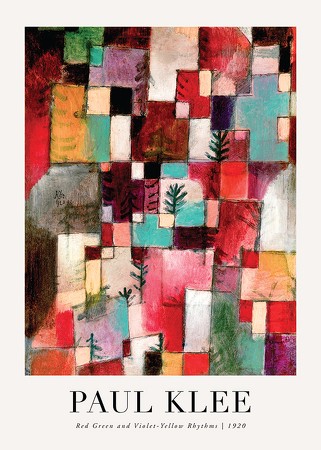 Poster Rhythms 1920 By Paul Klee