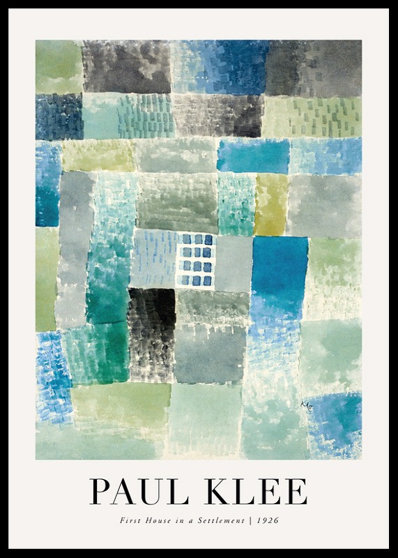 House In A Settlement 1926 By Paul Klee-0