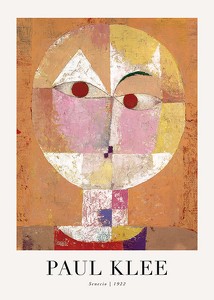Poster Senecio 1922 By Paul Klee