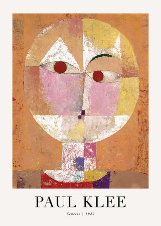 Poster Senecio 1922 By Paul Klee