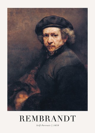 Poster Self-Portrait 1659 By Rembrandt