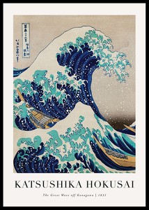 The Great Wave Off Kanagawa By Katsushika Hokusai-0
