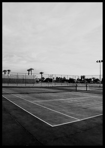 Tennis Court B&W-2