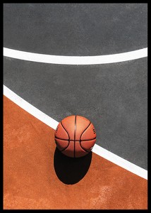 Basketball On Court-2