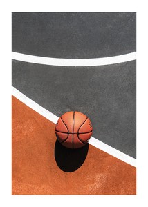 Basketball On Court-1