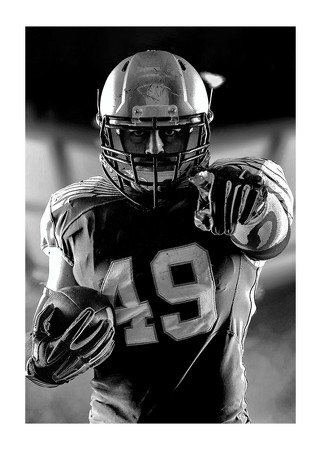 Poster American Football Player