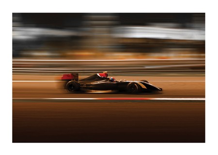 Poster F1 Car In Motion