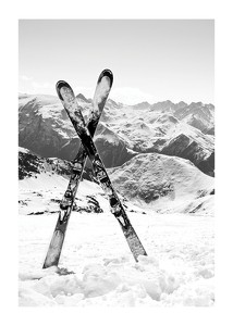 Poster Crossed Skis