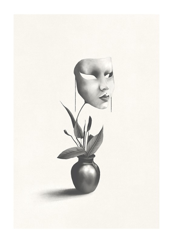 Mask In A Plant-1