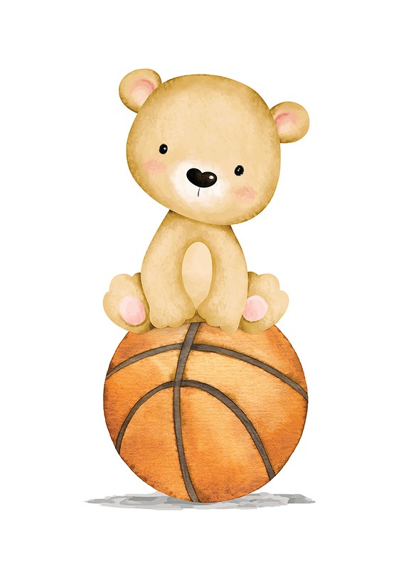Bear With Basketball-1