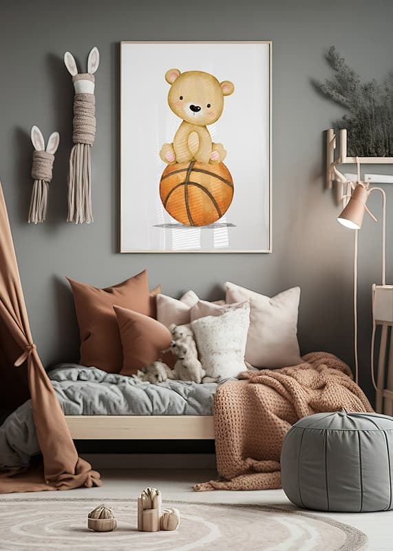 Bear With Basketball-2