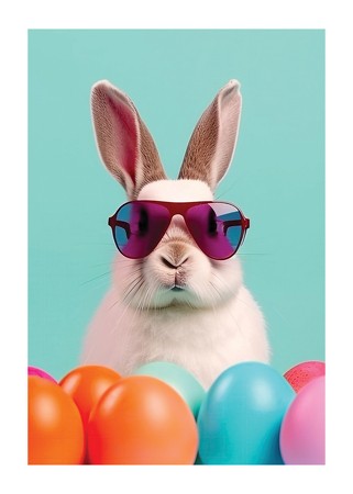 Poster Cool Easter Rabbit