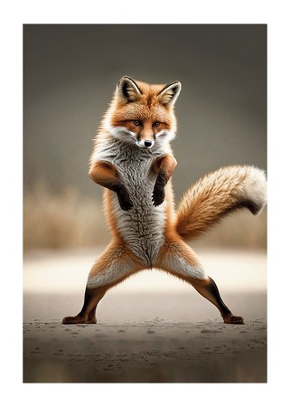 Poster Dancing Fox