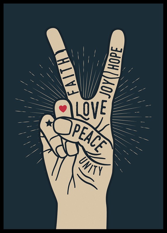 Peace And Love Vintage Style-2