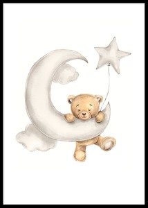 Teddy Bear Climbing The Moon-0