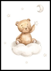 Teddy Bear Picking Stars-2