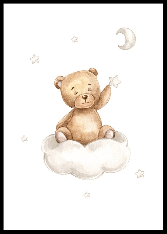 Teddy Bear Picking Stars-0