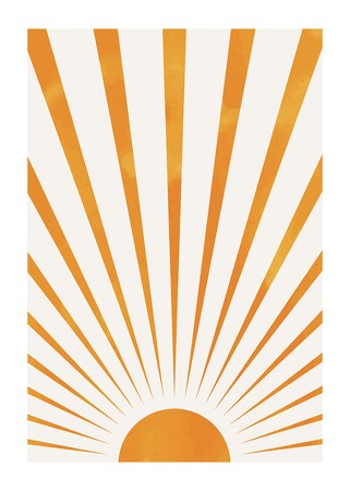 Poster Sunbeams Watercolor