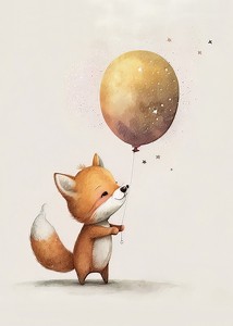 Fox Holding Balloon-3