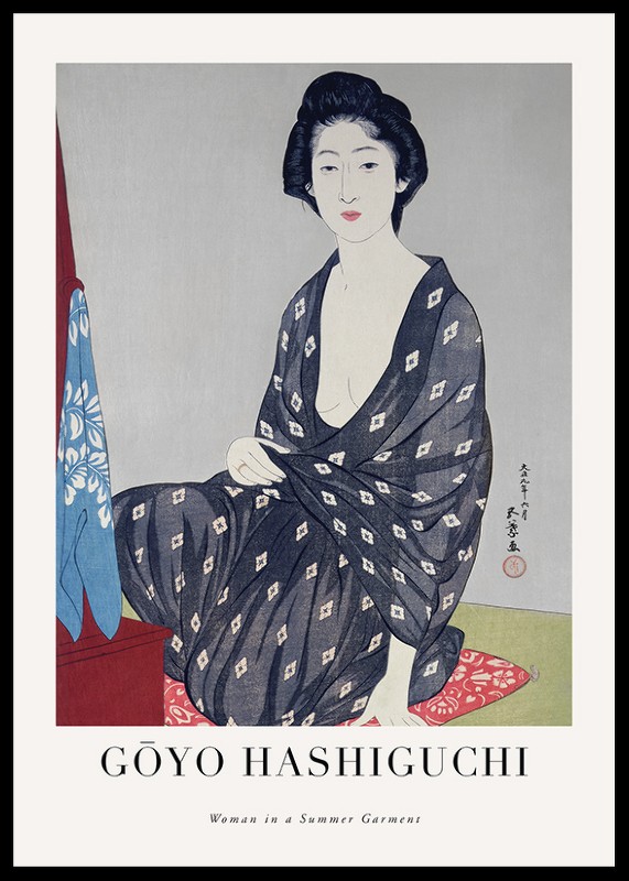 Woman In A Summer Garment By Goyo Hashiguchi-0