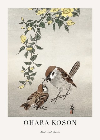 Poster Birds And Plants No2 By Ohara Koson