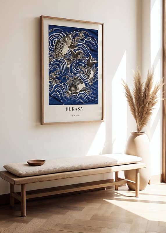 Poster Carp In Waves Fukasa crossfade