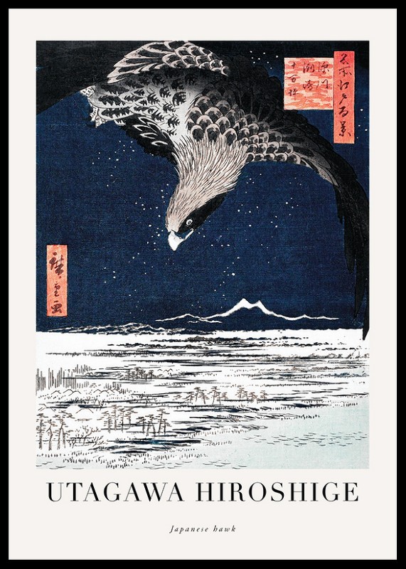 Japanese Hawk By Utagawa Hiroshige-0