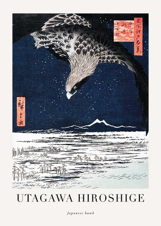 Poster Japanese Hawk By Utagawa Hiroshige
