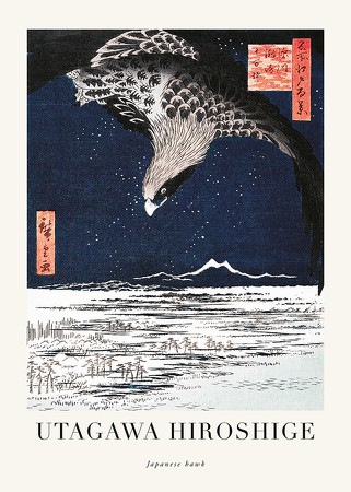 Poster Japanese Hawk By Utagawa Hiroshige