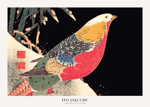 Golden Pheasant In The Snow By Ito Jakuchu-1