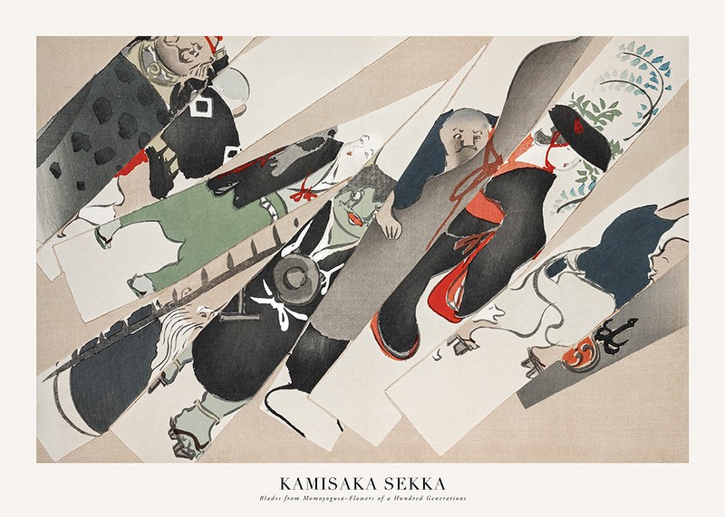 Blades From Momoyogusa–Flowers Of A Hundred Generations By Kamisaka Sekka-1
