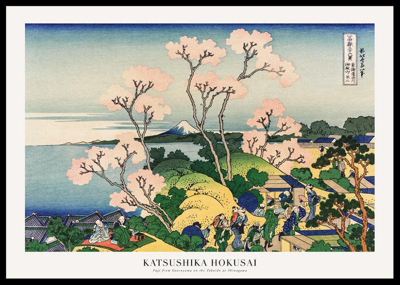 Fuji From Gotenyama On The Tōkaidō At Shinagawa By Katsushika Hokusai  -0