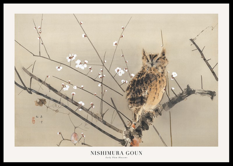 Early Plum Blossoms By Nishimura Goun-0
