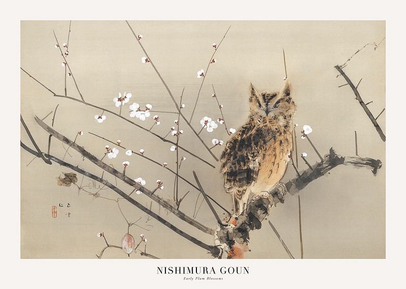 Early Plum Blossoms By Nishimura Goun-1