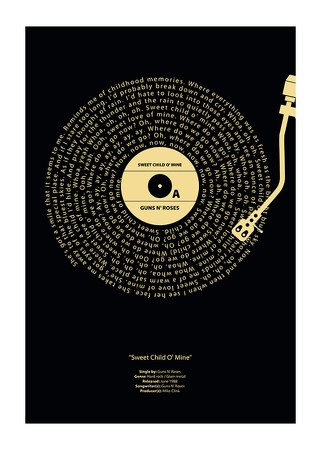 Poster Sweet Child O Mine By Guns N Roses