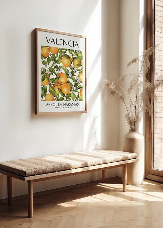 Poster Valencia Arbol De Naranjas crossfade