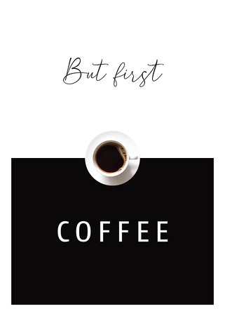 Poster But First Coffee No2