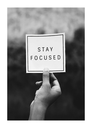 Poster Stay Focused Note