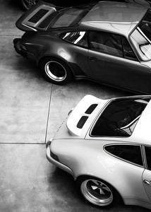Porsche Vintage B&W-3