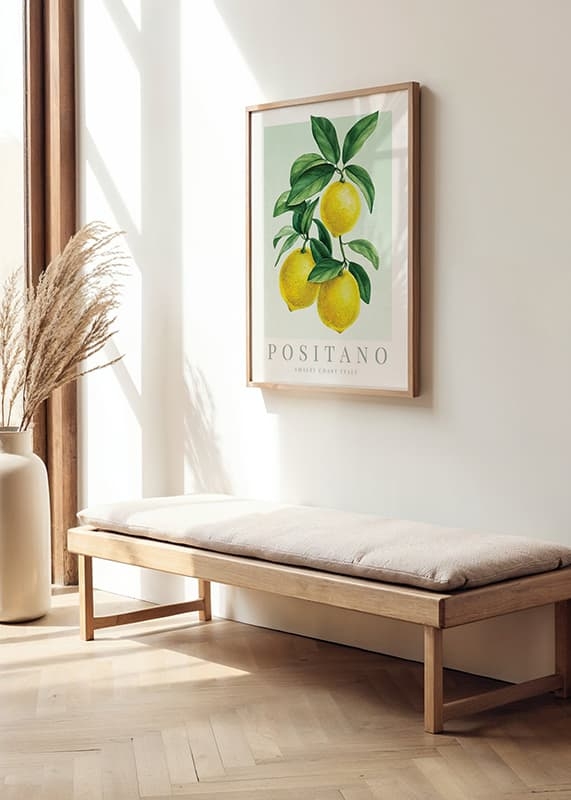 Poster Positano Amalfi Lemons crossfade