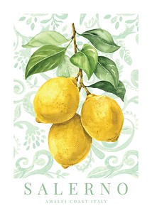Poster Salerno Amalfi Lemons
