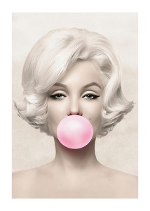 Marilyn Monroe Pink Bubblegum-1