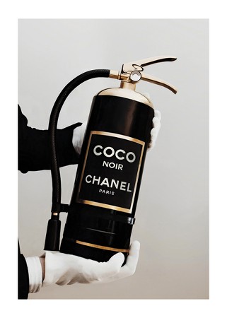 Poster Coco Chanel Fire Extinguisher