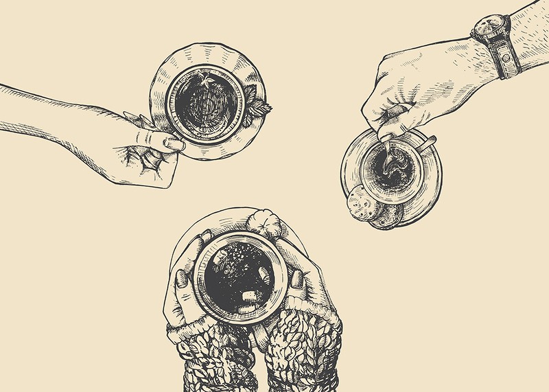 Vintage Coffee Drawing-3
