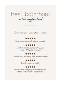 Poster Best Bathroom