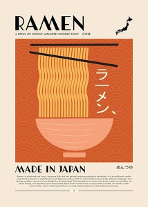Poster Ramen Noodle Soup