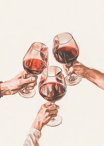 Wine Toast Among Friends-3