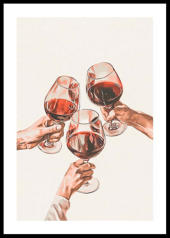 Wine Toast Among Friends-0